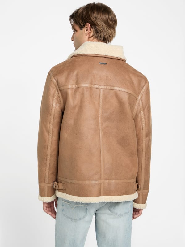 Angus Faux-Suede Jacket | GUESS Factory