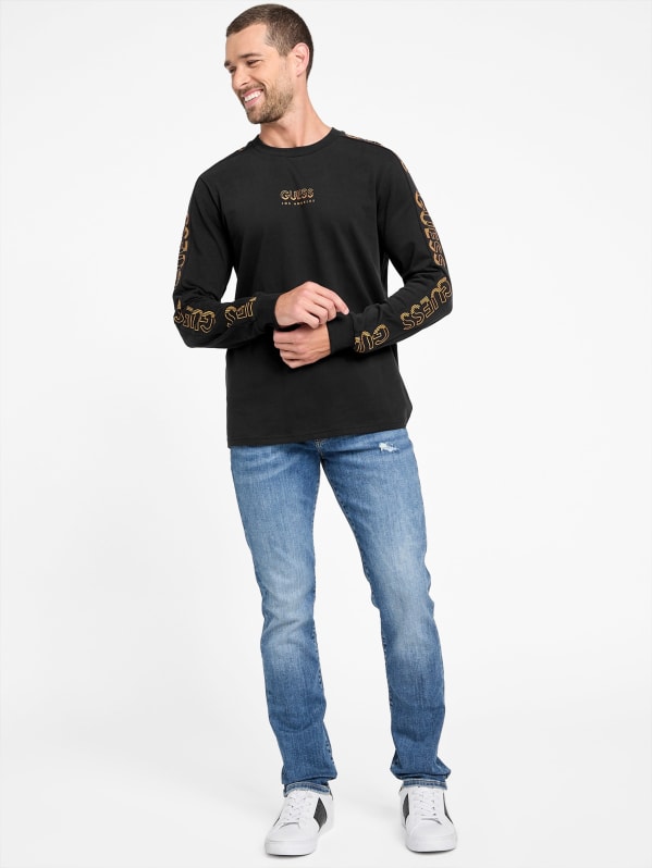 Eco Wayne Long-Sleeve Tee | GUESS Factory Eco Wayne Long-Sleeve Tee | GUESS Factory