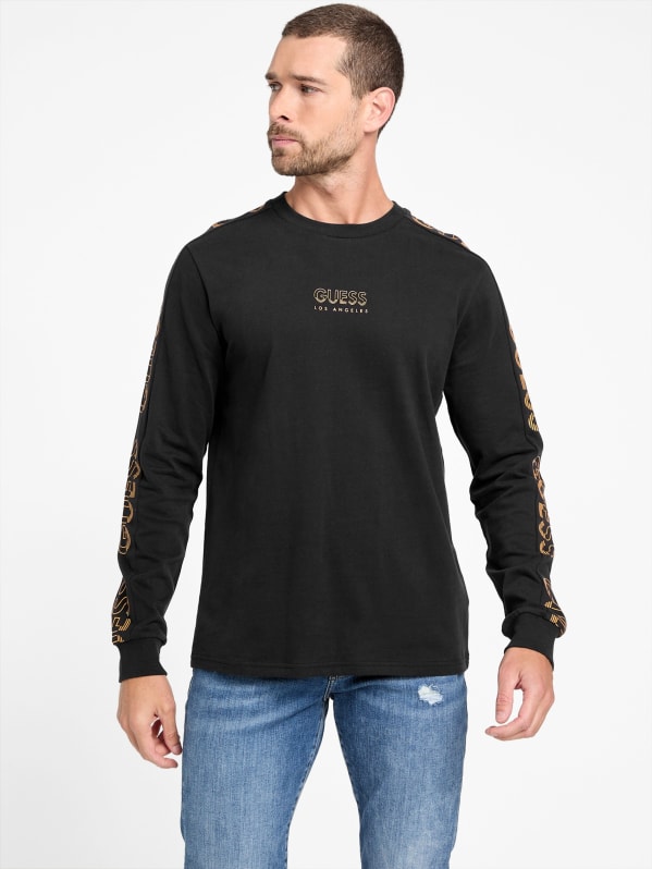 Eco Wayne Long-Sleeve Tee | GUESS Factory Eco Wayne Long-Sleeve Tee | GUESS Factory