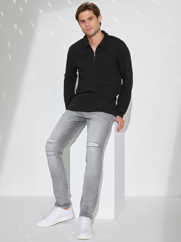 Max Zip Polo | GUESS Factory Max Zip Polo | GUESS Factory