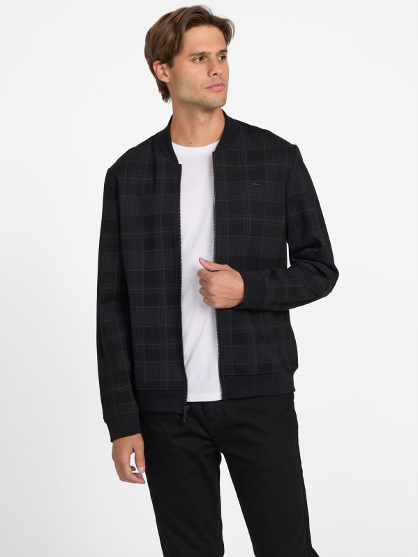 Tomas Plaid Flight Jacket | GUESS Factory