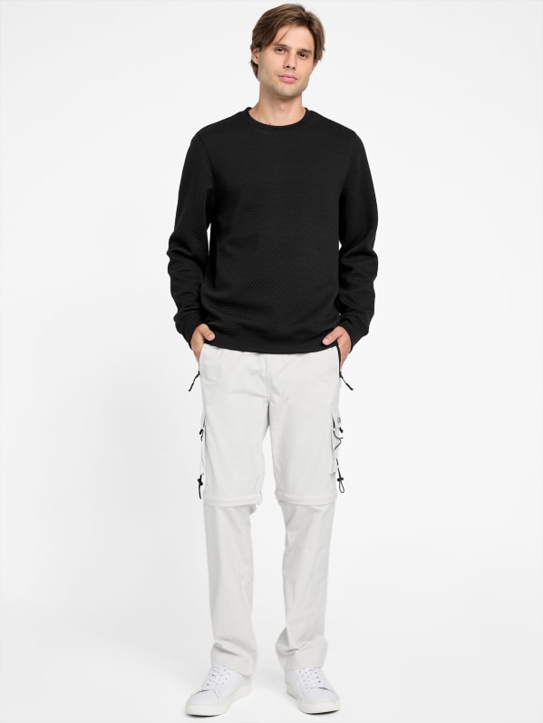 Omar Jacquard Crewneck Pullover | GUESS Factory
