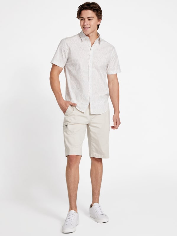 超人気ブティック Noel Printed Poplin Shirt | GUESS Factory Ca 服＆ファッション小物