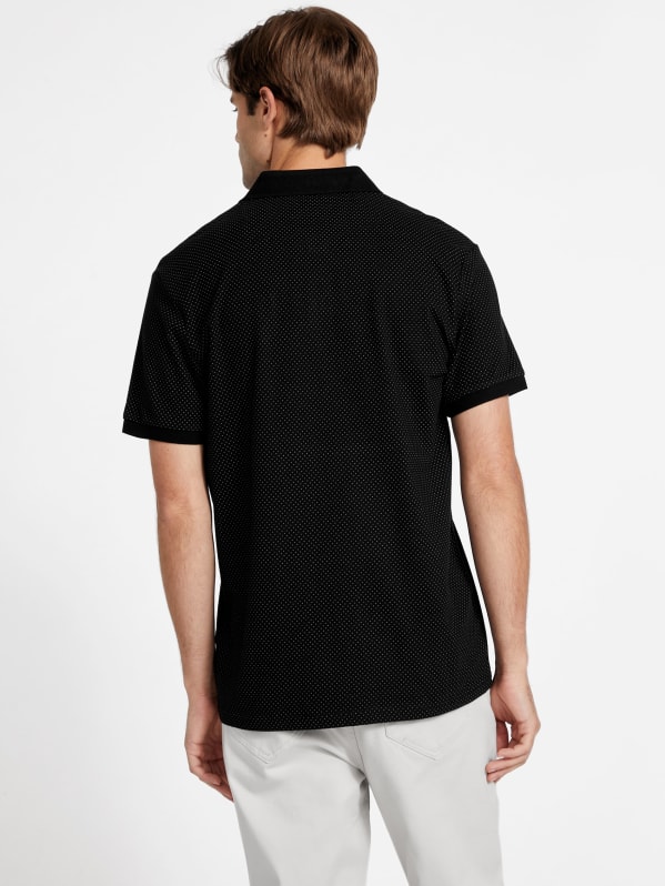 Eco Astolfo Dotted Polo Shirt | GUESS Factory Eco Astolfo Dotted Polo Shirt | GUESS Factory