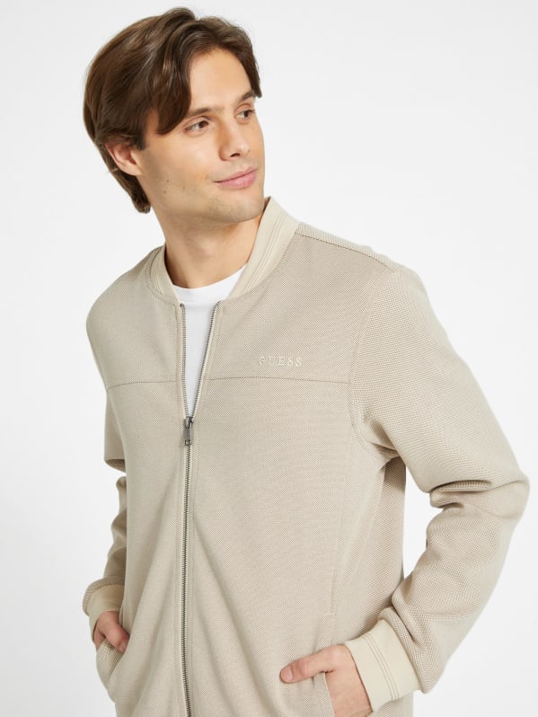 Giovanni Textured Flight Jacket | GUESS Factory Ca Giovanni Textured Flight Jacket | GUESS Factory Ca