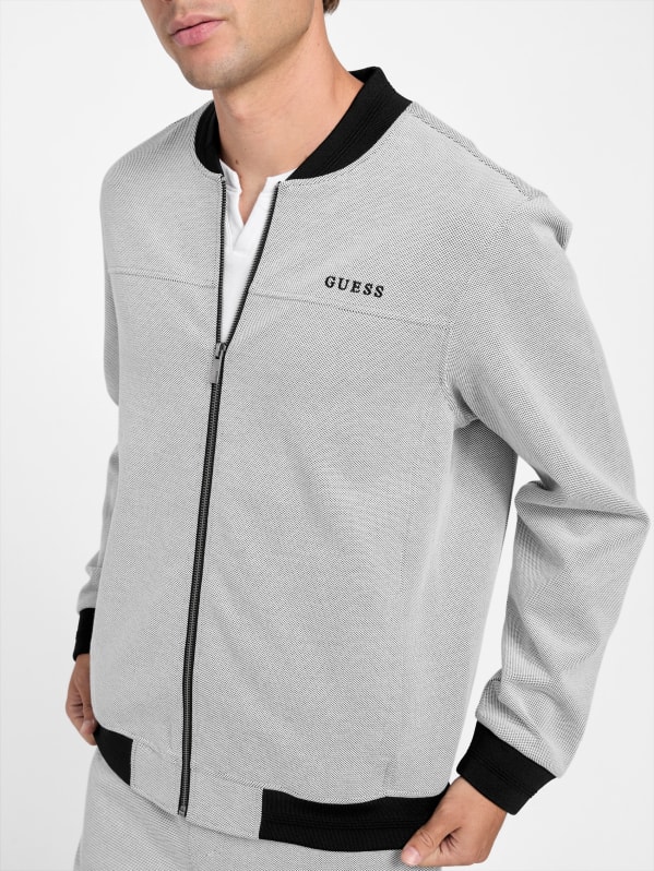 Giovanni Textured Flight Jacket | GUESS Factory