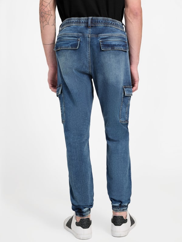 Mickie Denim Cargo Joggers | GUESS Factory Mickie Denim Cargo Joggers | GUESS Factory
