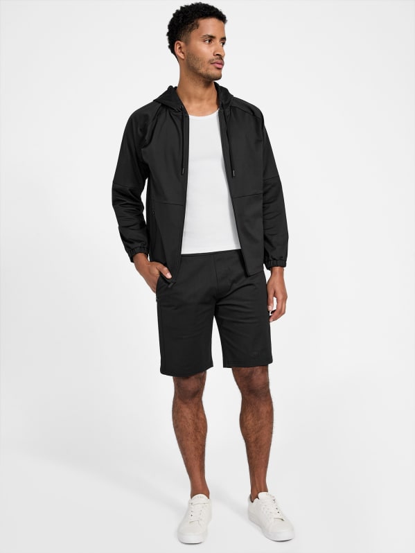 【as\"on】SOLID BLACK SHORT PANTS Anthony Knit Shorts | GUESS Factory Ca
