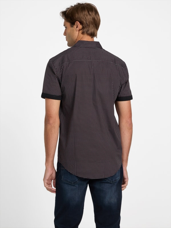 Alonzo Printed Poplin Shirt | GUESS Factory