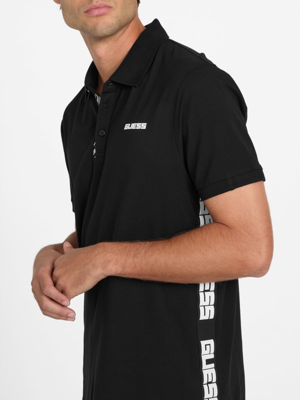 Eco Erwin Logo-Tape Polo | GUESS Factory