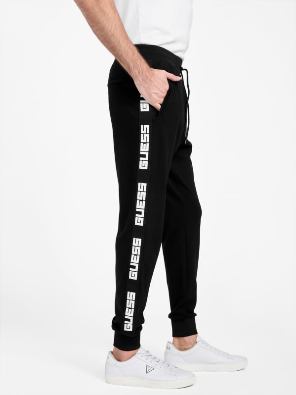 Erwin Logo-Tape Joggers | GUESS Factory