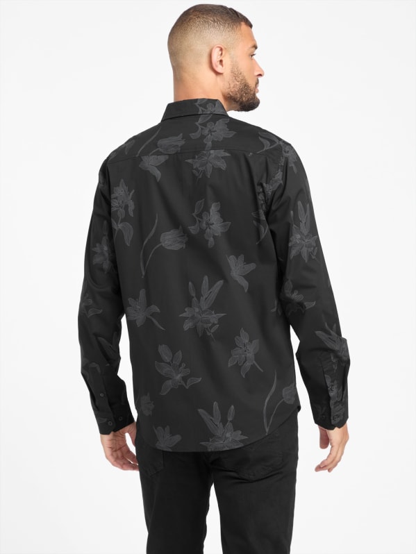 Davis Floral Long-Sleeve Shirt | GUESS Factory