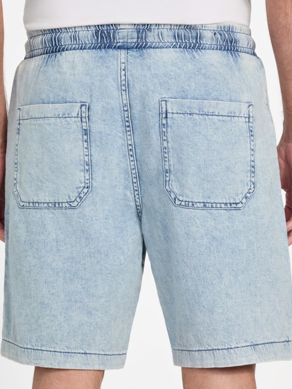 Terran Denim Jogger Shorts | GUESS Factory