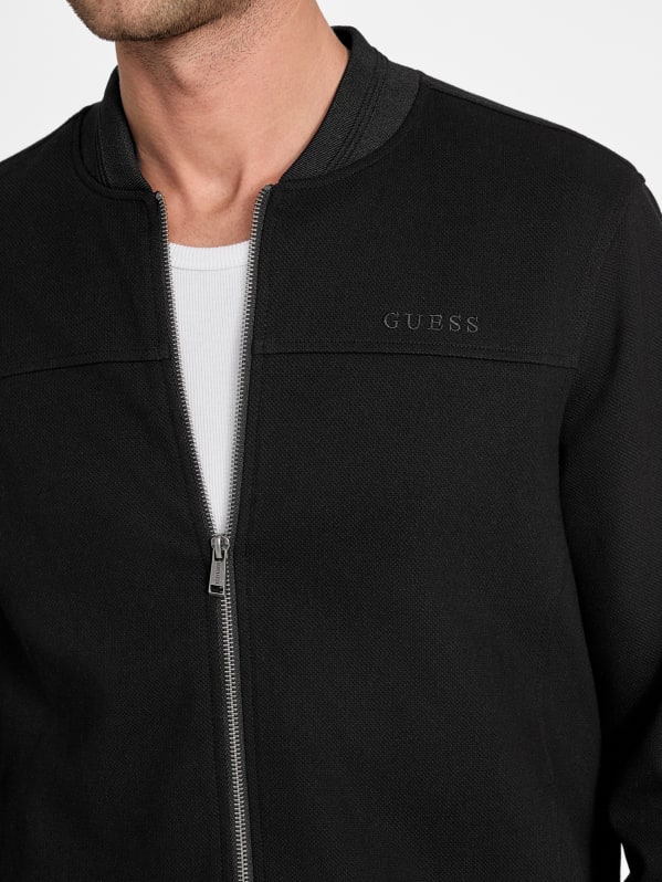 Giovanni Mock-Neck Flight Jacket | GUESS Factory Giovanni Mock-Neck Flight Jacket | GUESS Factory