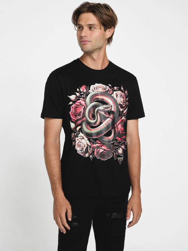 メンズウェア GOOLD GOLF ROCKERS TEAM LOGO SNAKE TEE Adder Snake Tee | GUESS Factory
