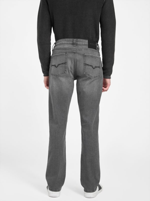 andwang back cutout denim pants