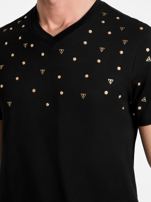 Bailey Dotted Logo Tee | GUESS Factory