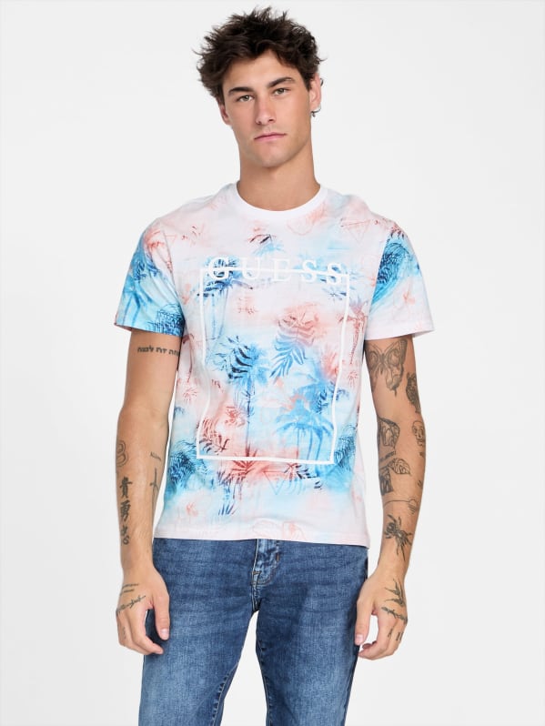 チョココロ Eco Rocco Collage Tie-Dye Tee | GUESS Factory
