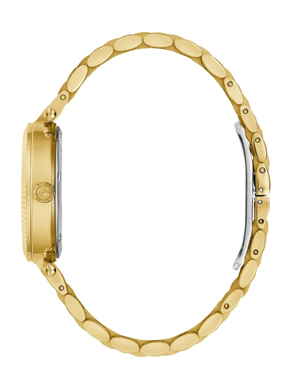 Gc Gold-Tone and Green Analog Watch | Marciano
