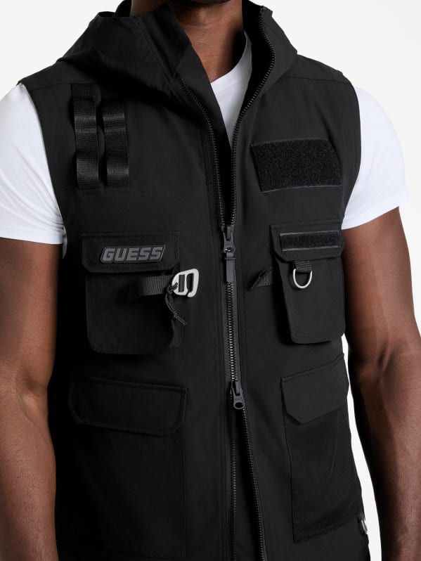 Galium Hooded Vest | GUESS