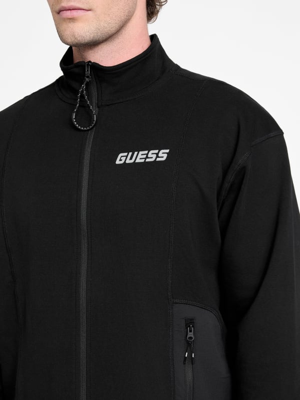 Eco Rubus Full-Zip Sweatshirt | GUESS Canada