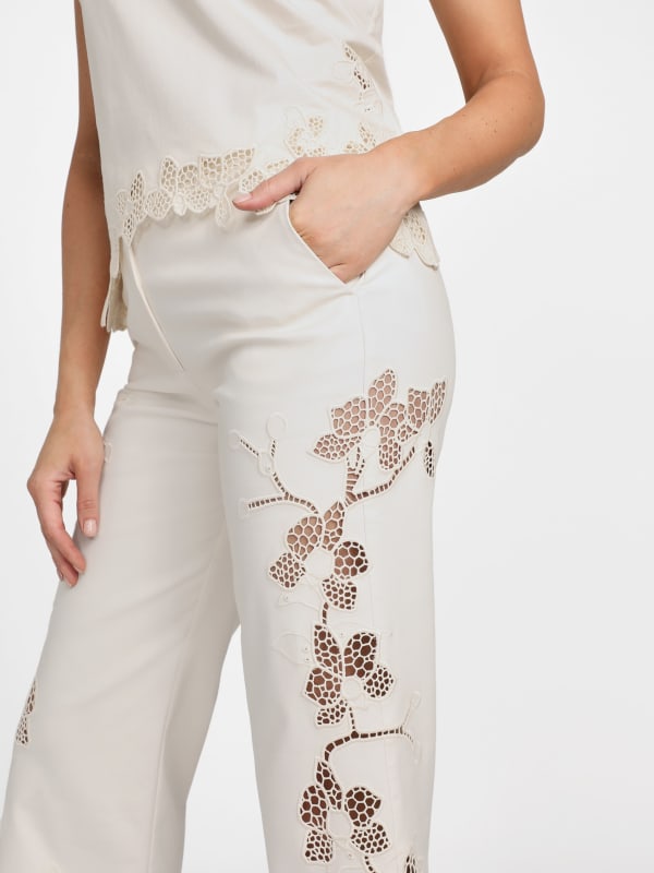 Farrah Crochet Floral Pant