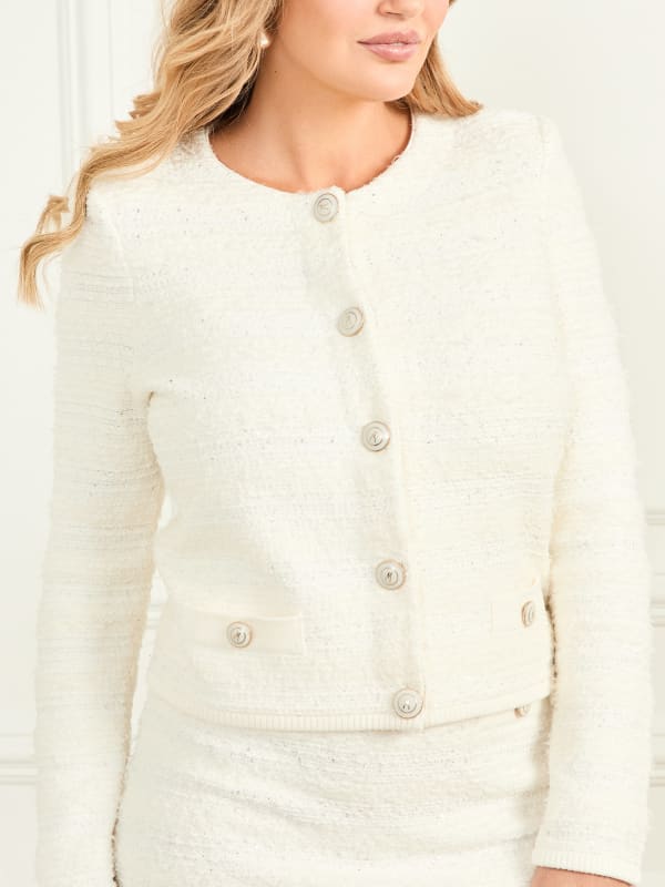 Eco Amelia Bouclé Cardigan Sweater