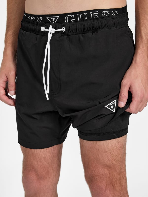 Cirillo Logo Waistband Volley Swim Shorts