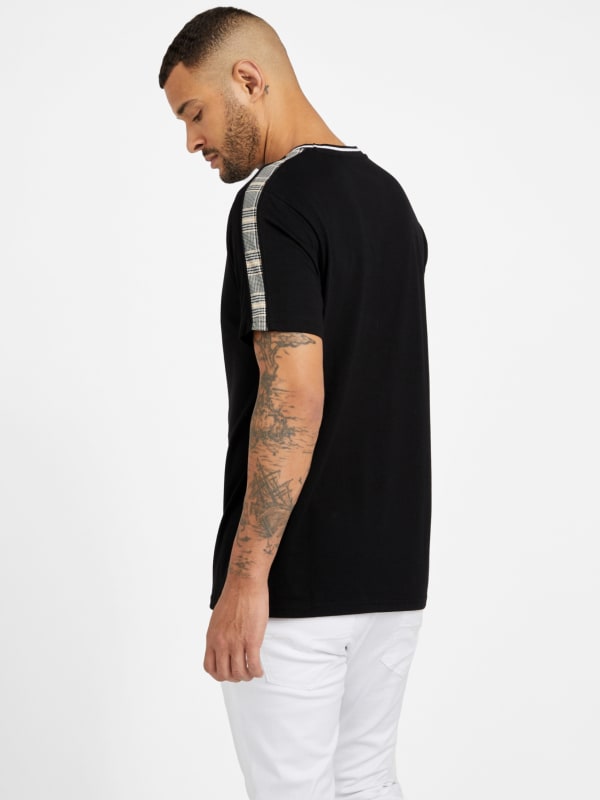 Manny Plaid Crewneck Tee