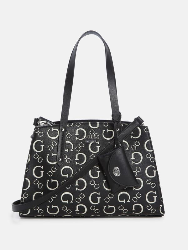 Nevine Debossed Logo Satchel