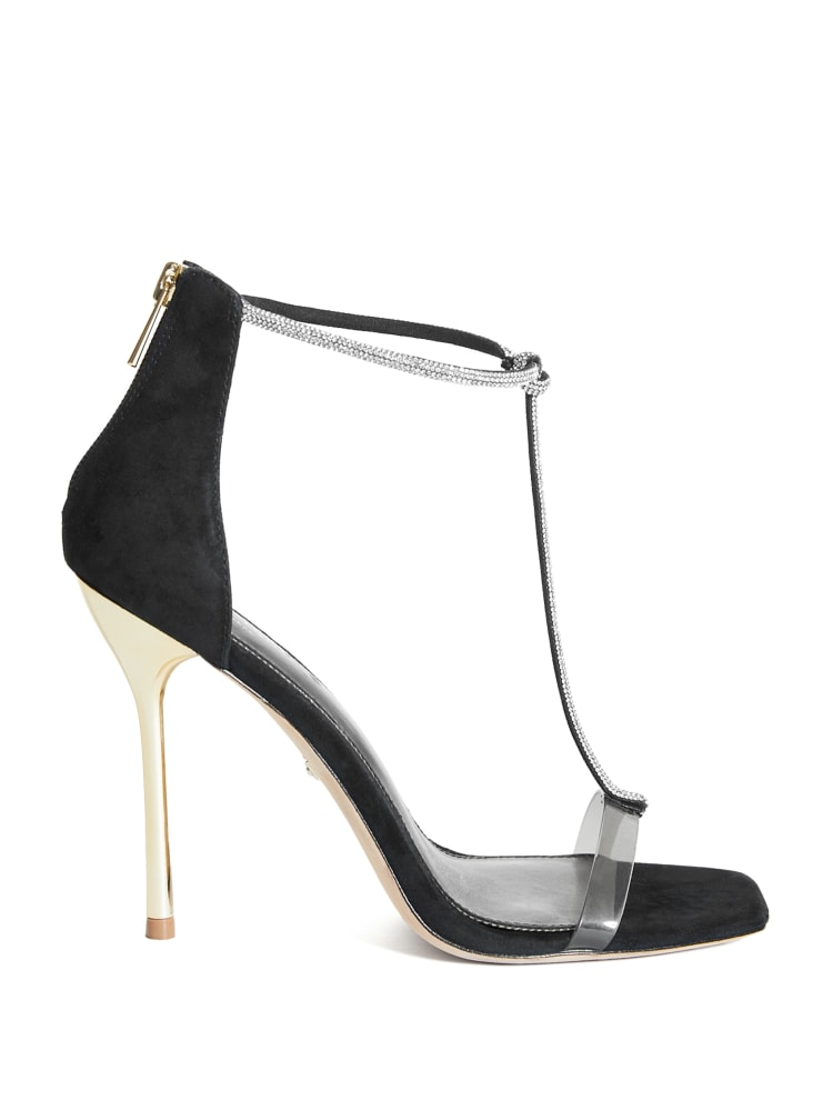 Olivia T-Strap Rhinestone Stiletto