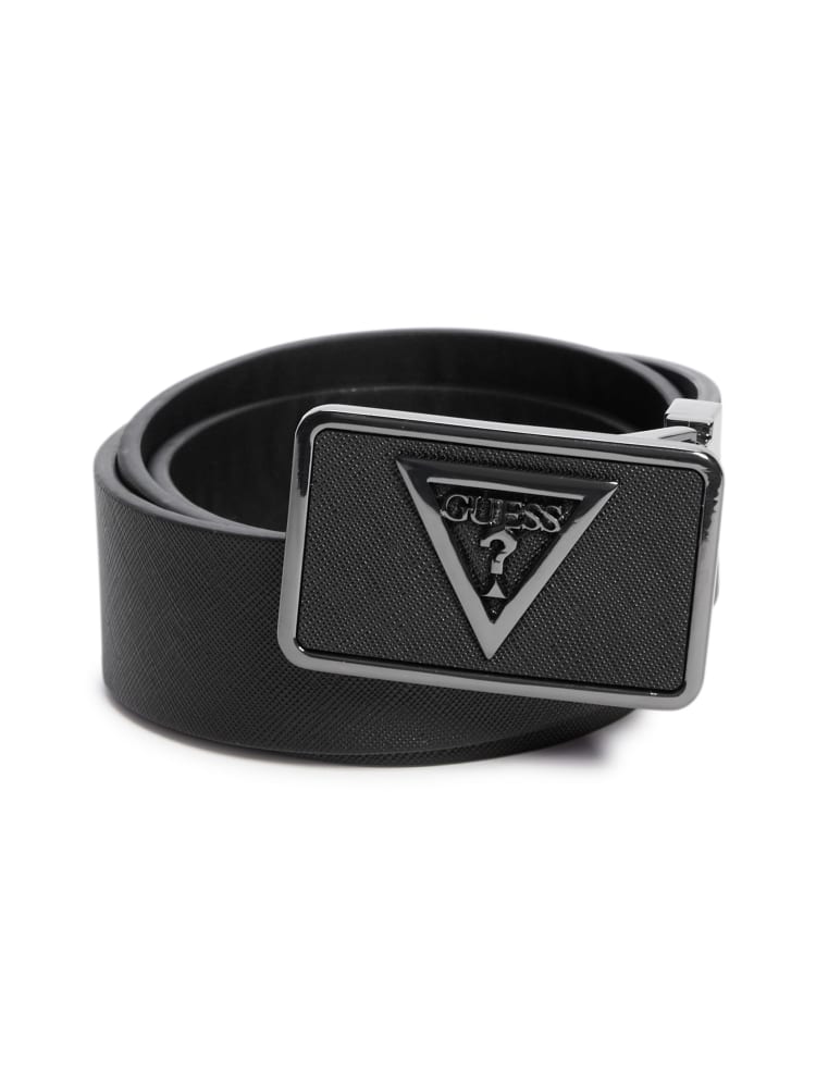 Textured Plaque Buckle Belt