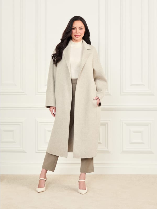Maxime Wool-Blend Coat | GUESS