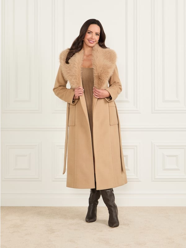 Charlize Wool-Blend Coat | GUESS