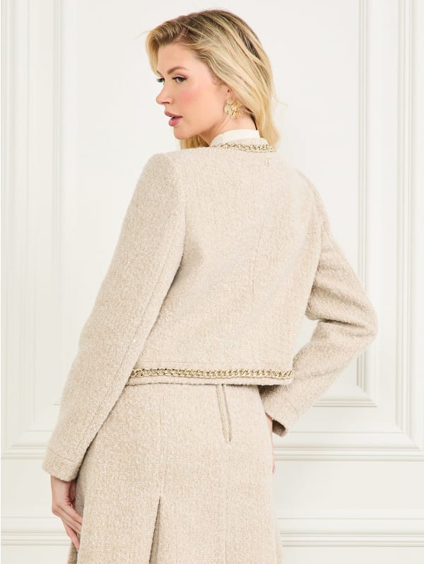 【gg】MIX TWEED PUFF SLEEVE JACKET MIX TWEED PUFF SLEEVE JACKET | CLANE