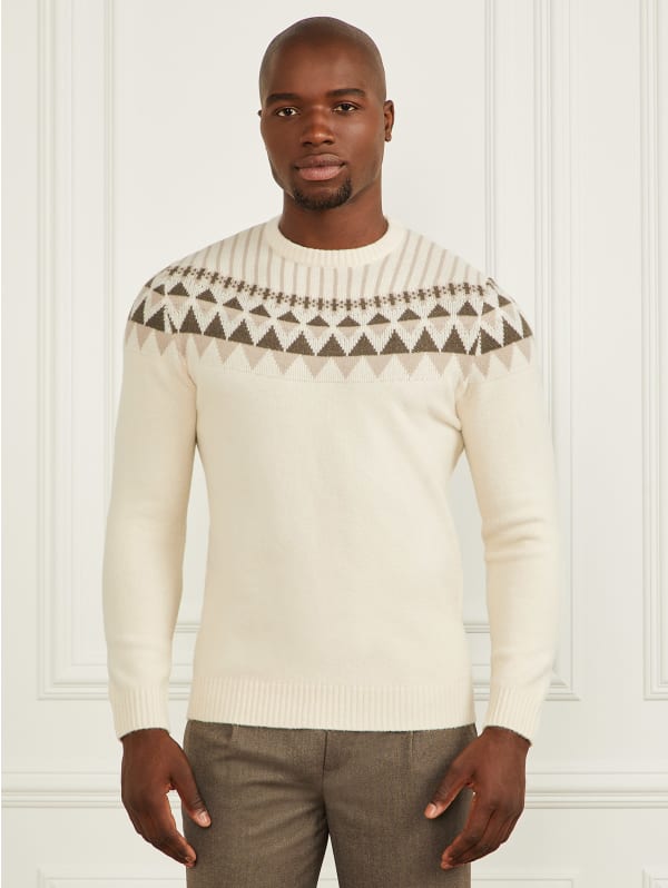 Crewneck Jacquard Sweater | GUESS