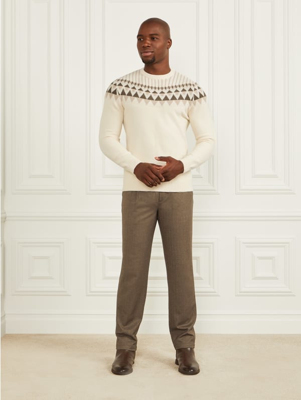 Crewneck Jacquard Sweater | GUESS