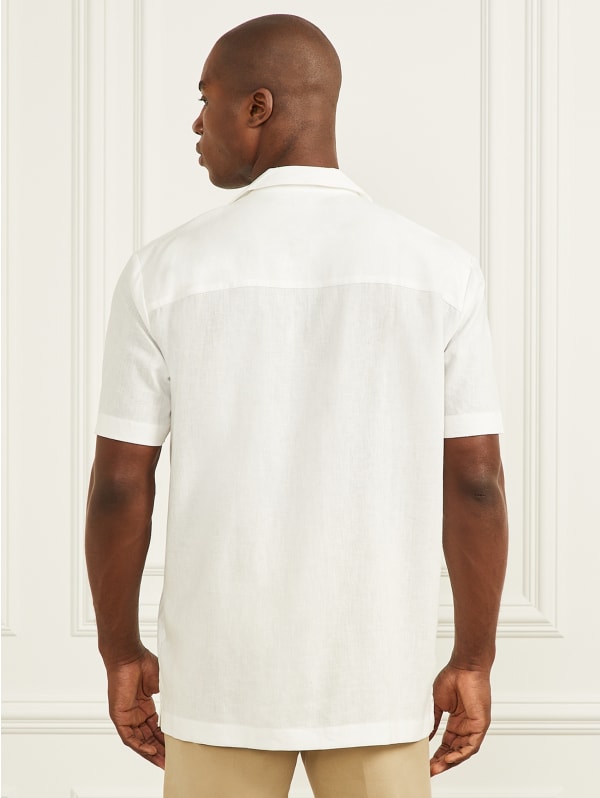 Eco Billy Embroidered Bowling Shirt | GUESS