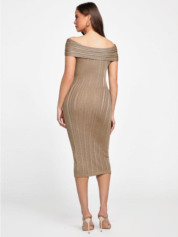 Gia Twisted Lurex Dress | Marciano