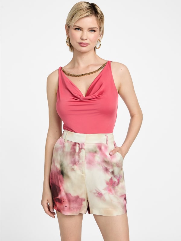 【COLOR iN ID】Pale drape top Eco Alva Drape Top | GUESS