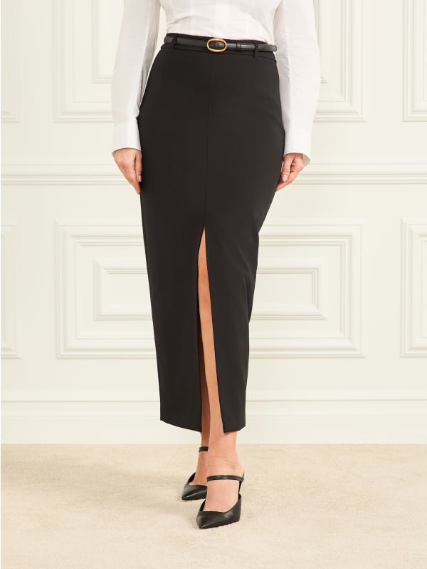 Well-Suited Belted Maxi Skirt | GUESS