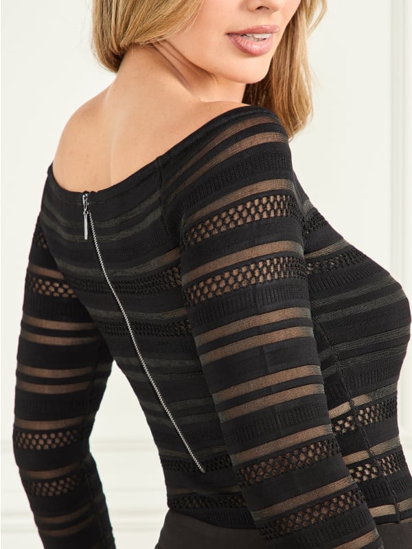 Dani Striped Bodysuit | Marciano Dani Striped Bodysuit | Marciano