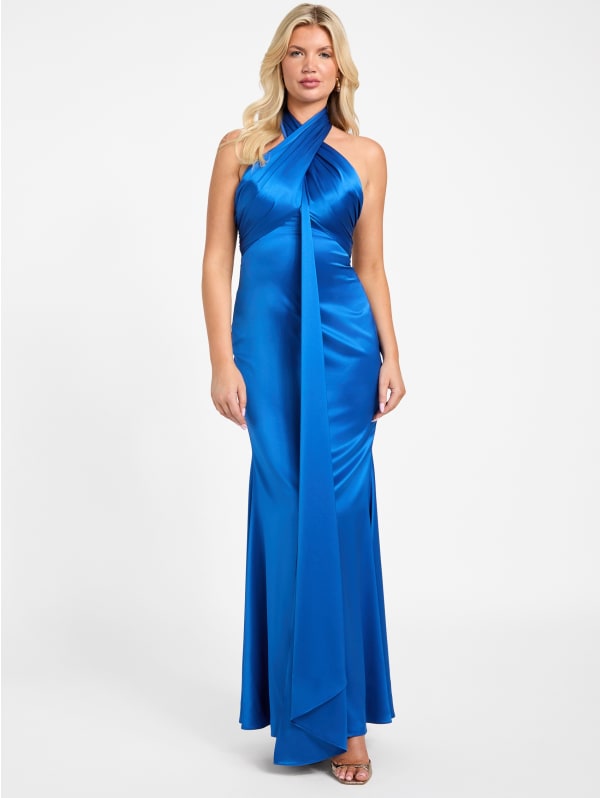 Aretha Draped Maxi Dress | GUESS