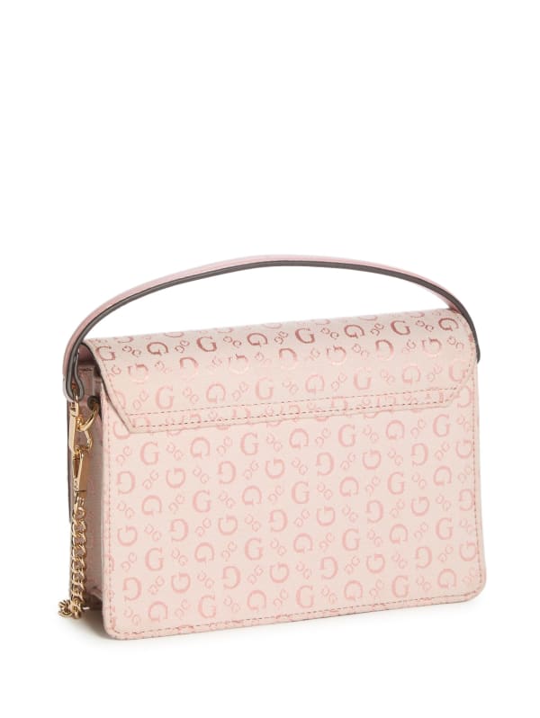 ショルダーバッグ・ポシェット OPENING SUNSHINE Utility square shirring bag pink Leather Cross Body Bag, Pink Leather Shoulder Bag, Women's