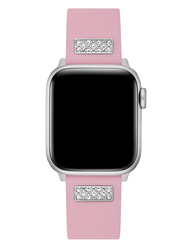 Rhinestone Pink Silicone 38-41 mm Band for Apple Watch® | GUESS