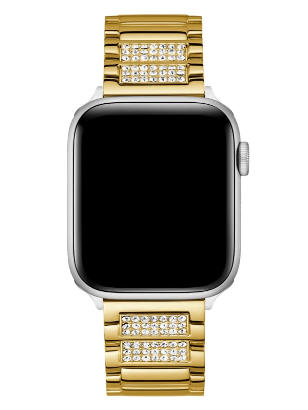 Gold-Tone Rhinestone 42-44 mm Band for Apple Watch® | GUESS