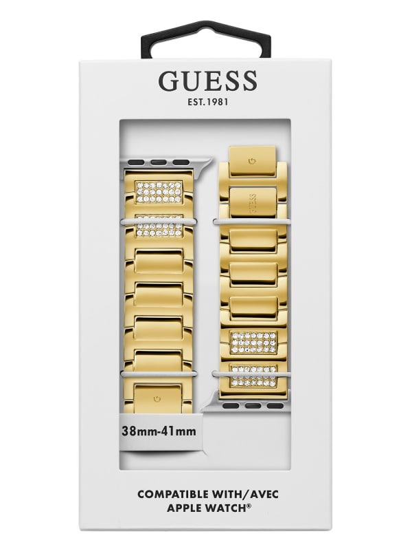 Gold-Tone Rhinestone 42-44 mm Band for Apple Watch® | GUESS