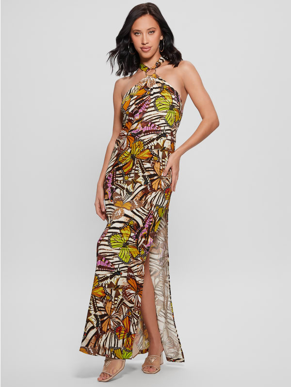 Ring Printed Maxi Dress | GUESS