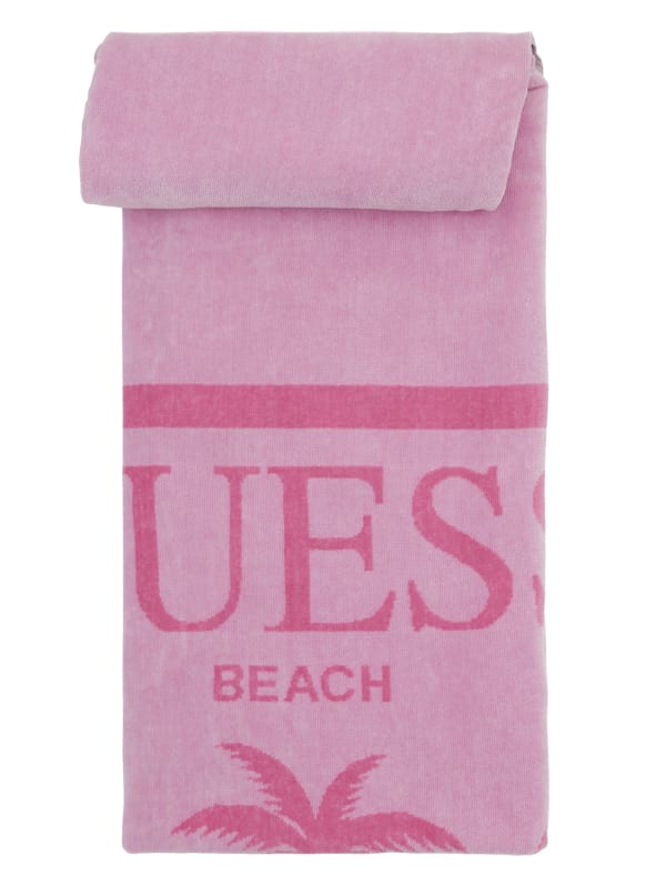 Palm Triangle Logo Beach Towel | GUESS