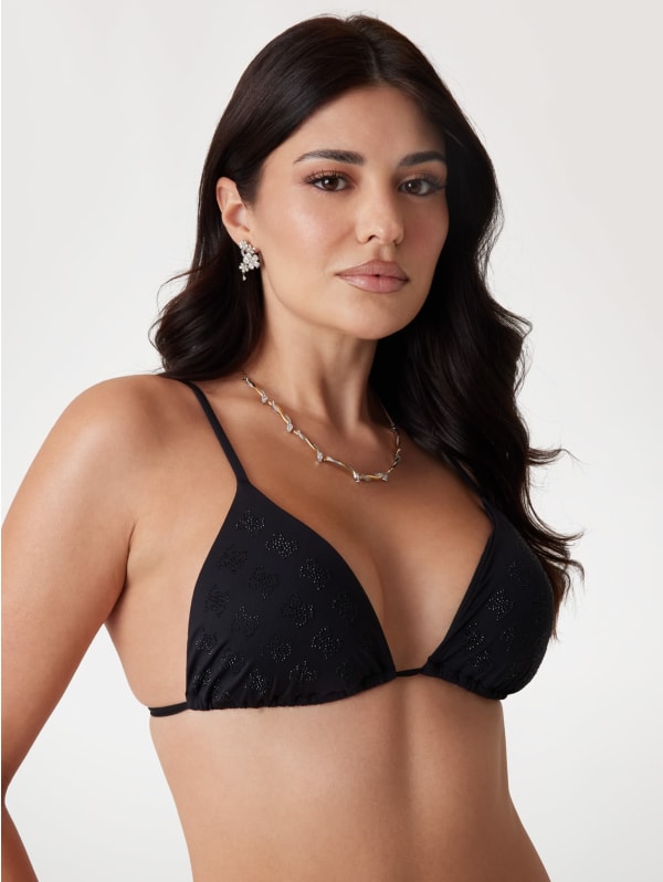 ◆ROCKCAKE◆ Pureline Logo Bikini Top Black DSC05757_0c3290ae-3b38-476f-